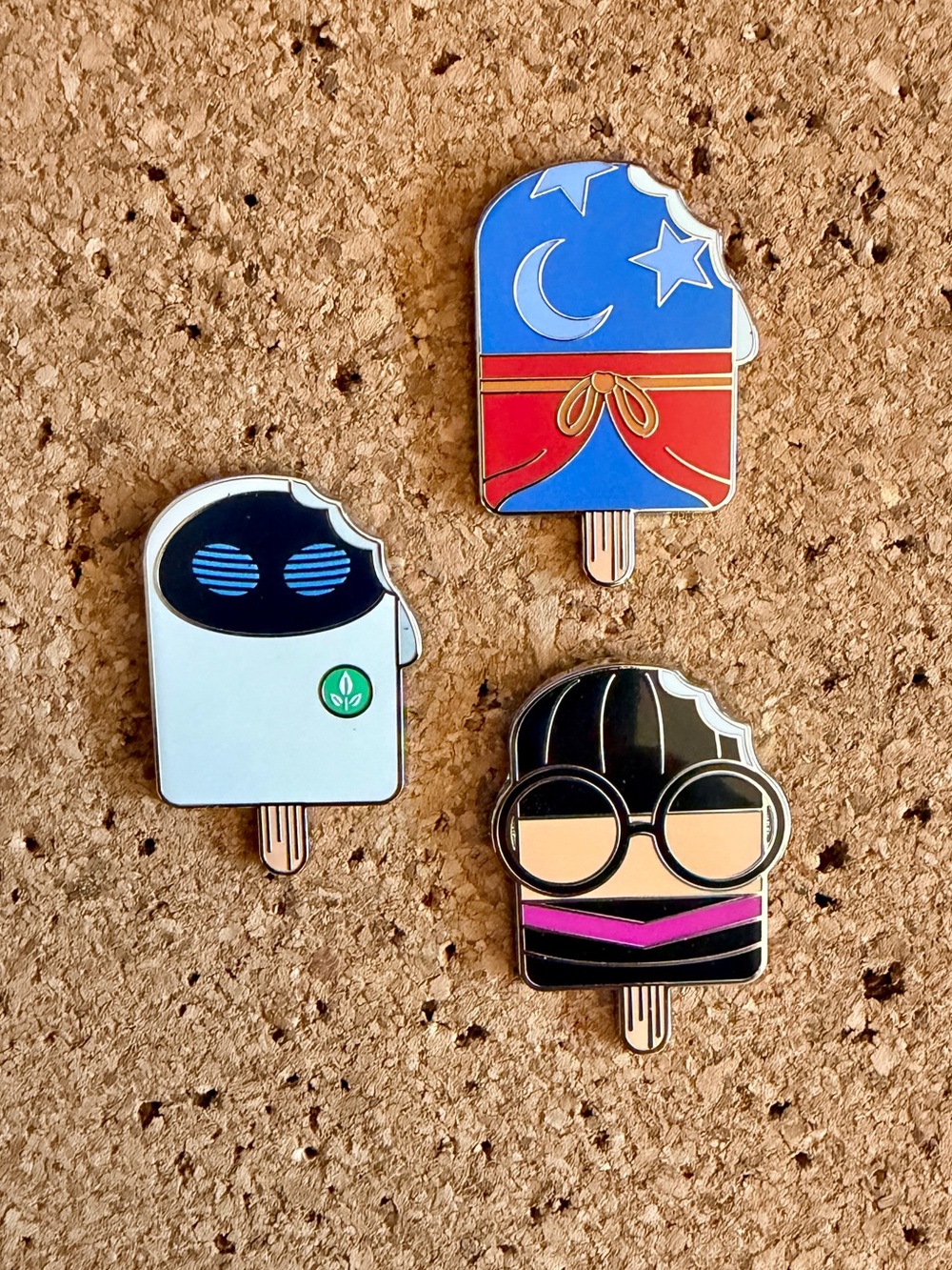 Disney Ice Cream (Series 2) Enamel Pins - Set of 3